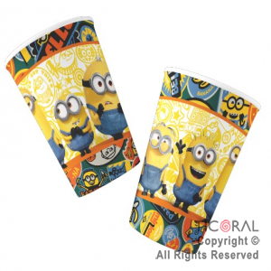 MINIONS VASO x 8